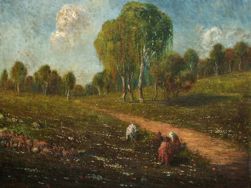 1882-Otello Leiss - Paesaggio